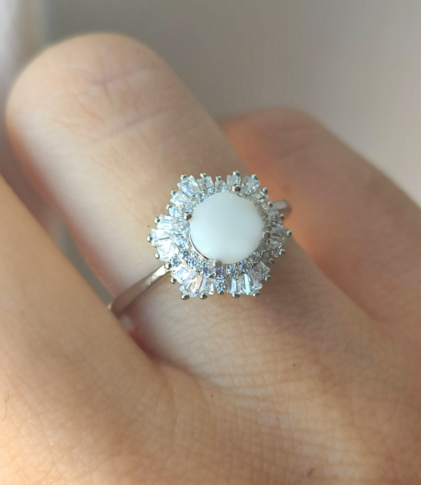 Vintage Snowflake Ring DIY Breastmilk Jewelry KIT - Image 4